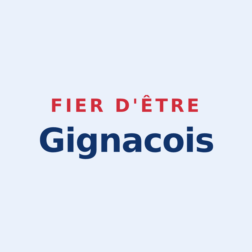 Sticker « Fier d'être Gignacois » — design pour Gignac