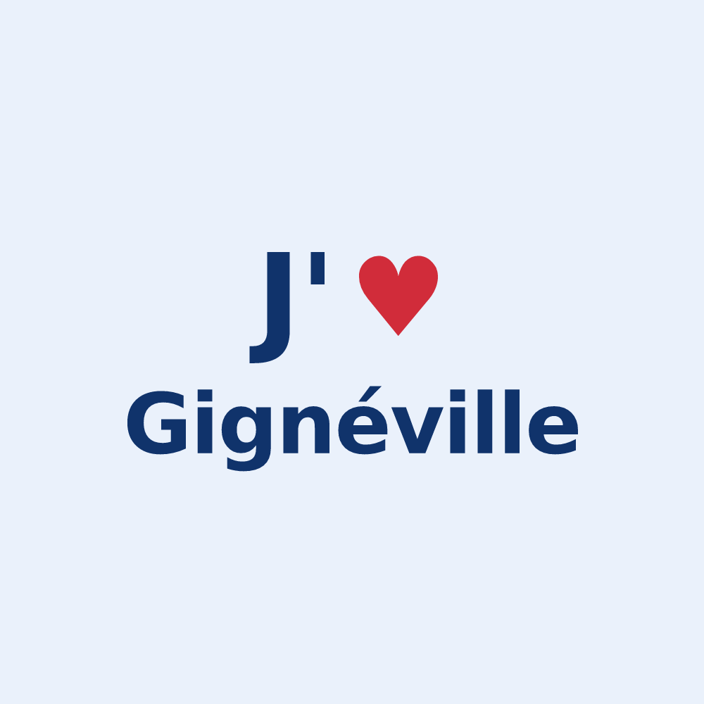 Sticker personnalisé Gignéville — design J'aime Gignéville