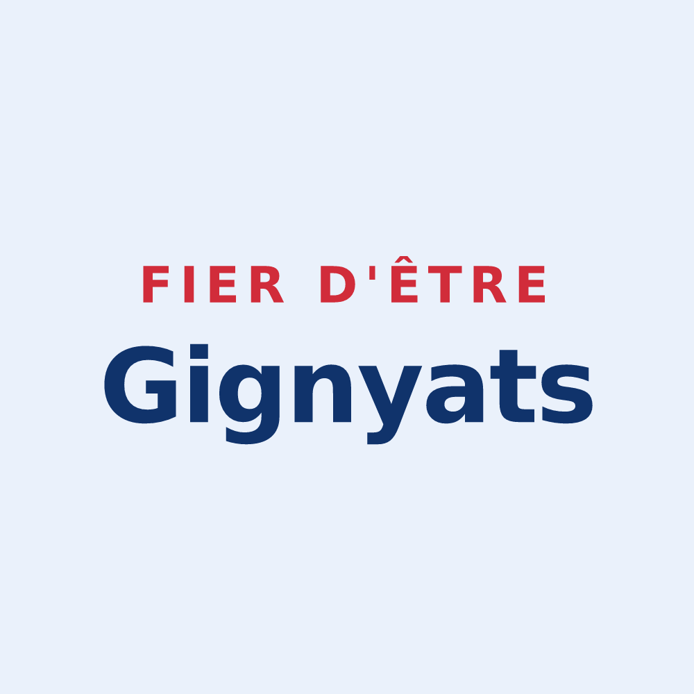 Sticker « Fier d'être Gignyats » — design pour Gigny-Bussy