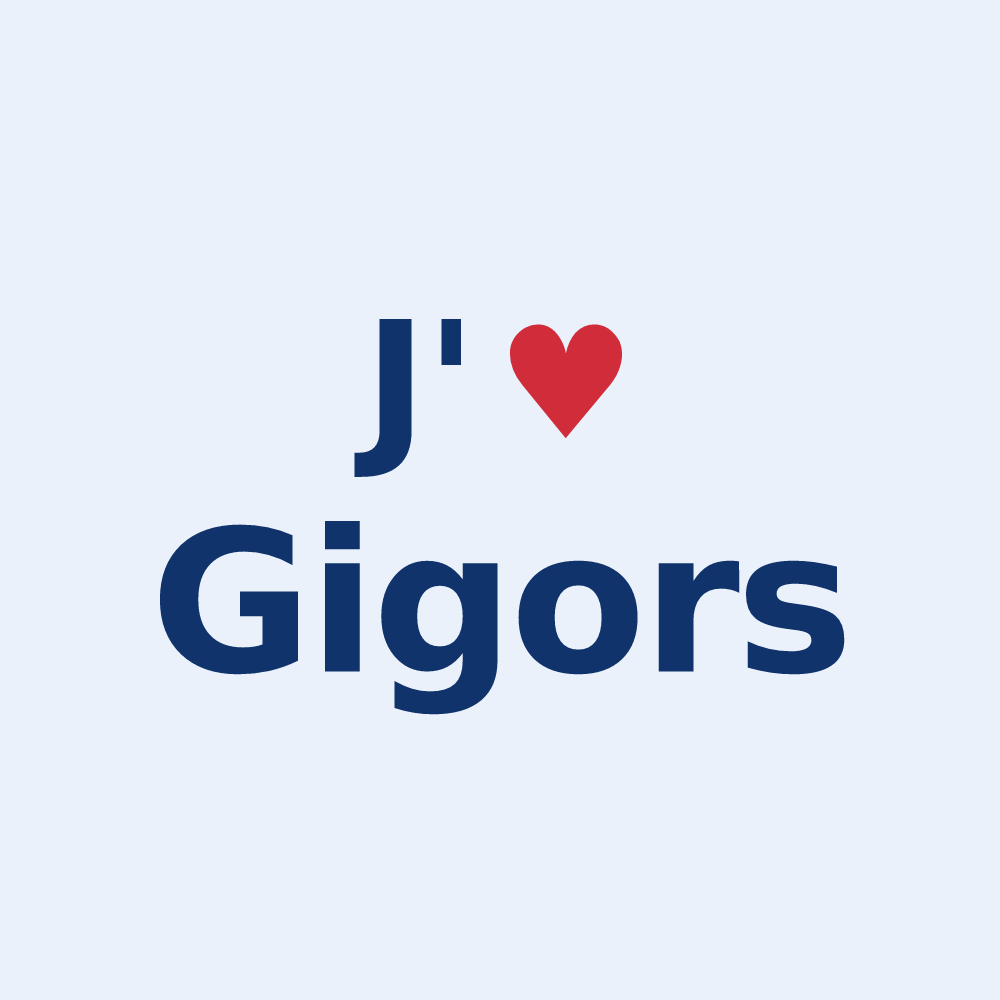 Sticker personnalisé Gigors — design J'aime Gigors
