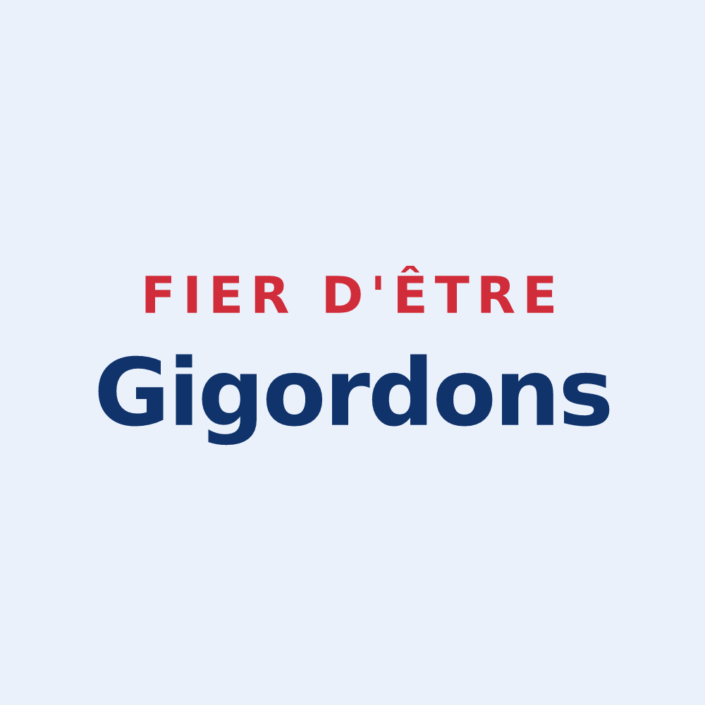 Sticker « Fier d'être Gigordons » — design pour Gigors