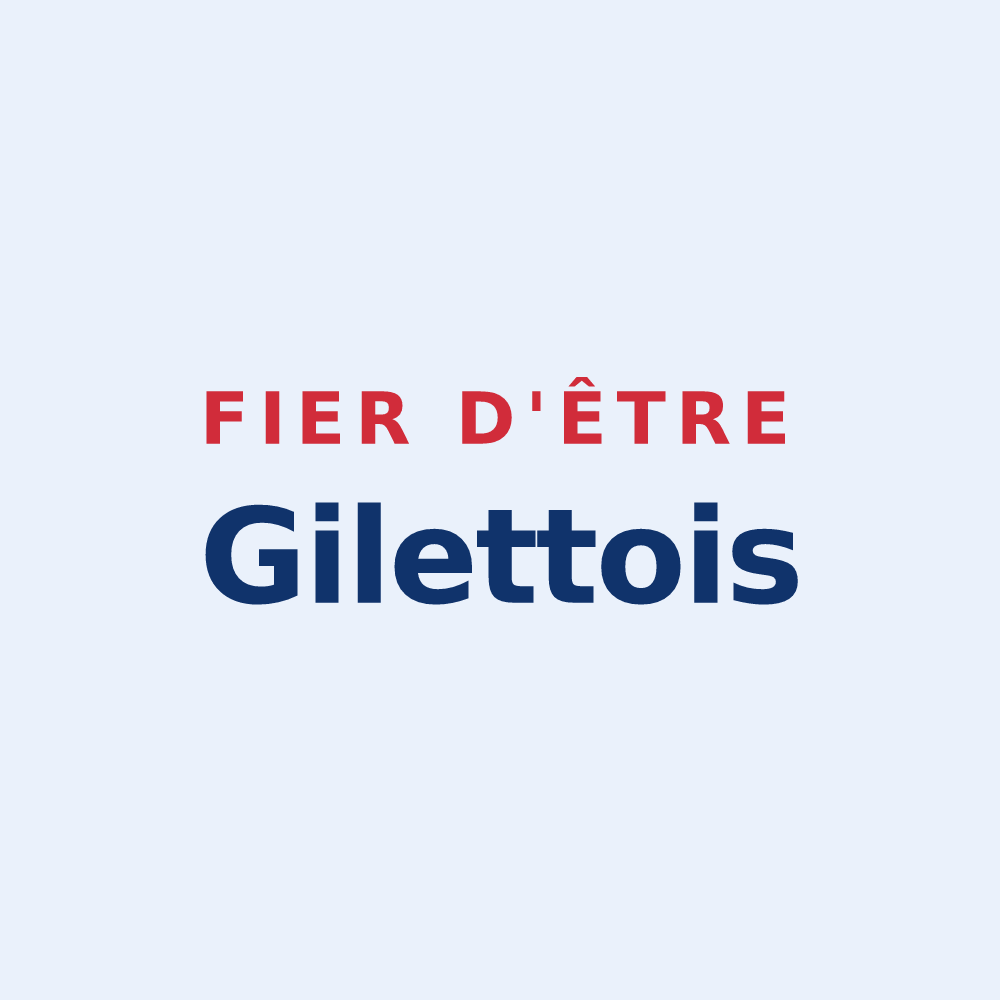 Sticker « Fier d'être Gilettois » — design pour Gilette