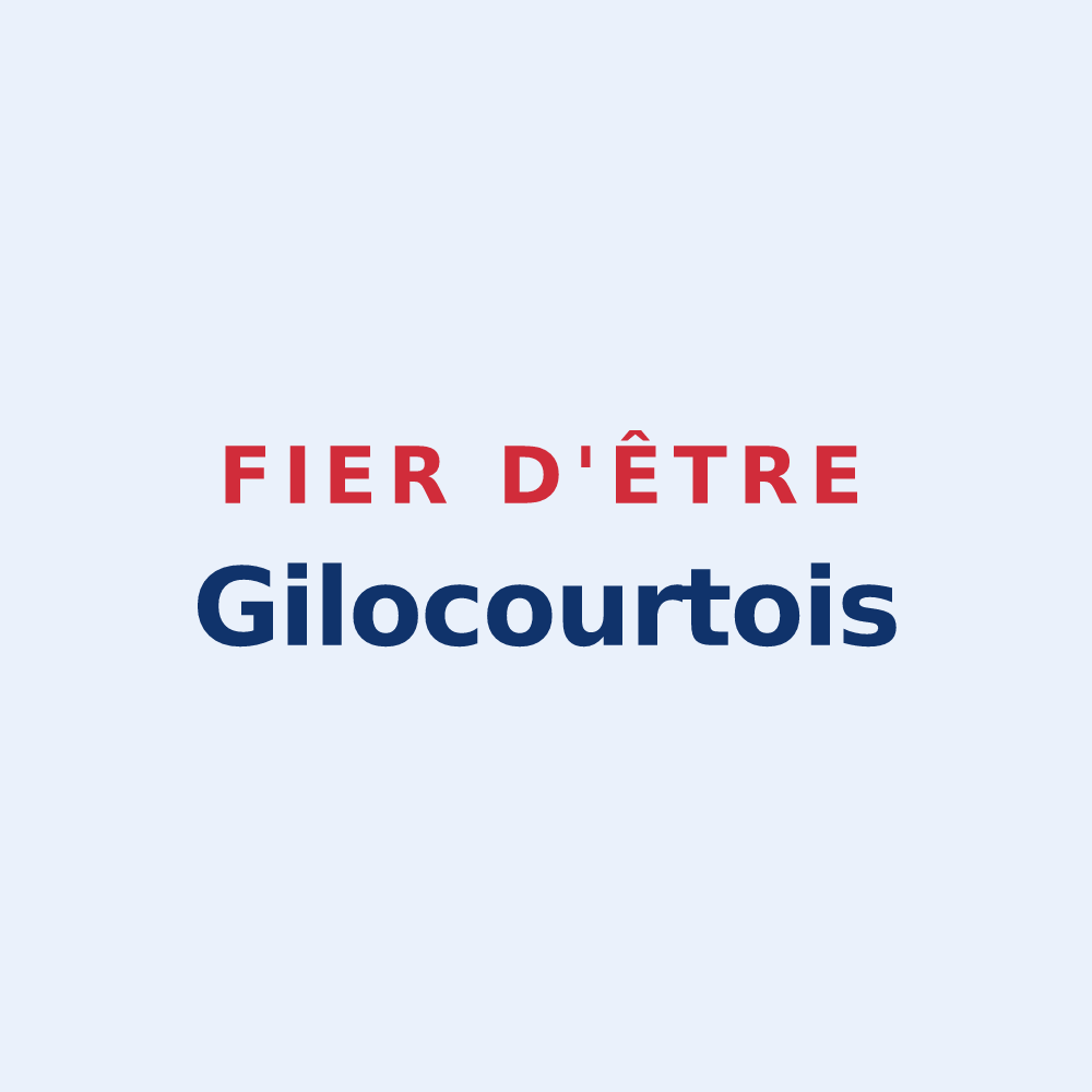 Sticker « Fier d'être Gilocourtois » — design pour Gilocourt