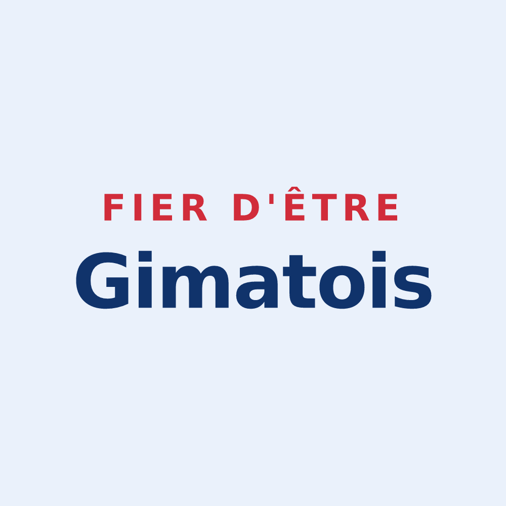 Sticker « Fier d'être Gimatois » — design pour Gimat