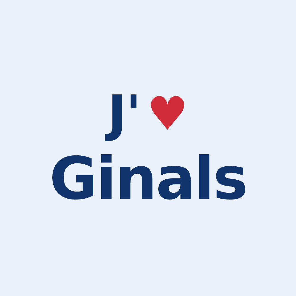 Sticker personnalisé Ginals — design J'aime Ginals