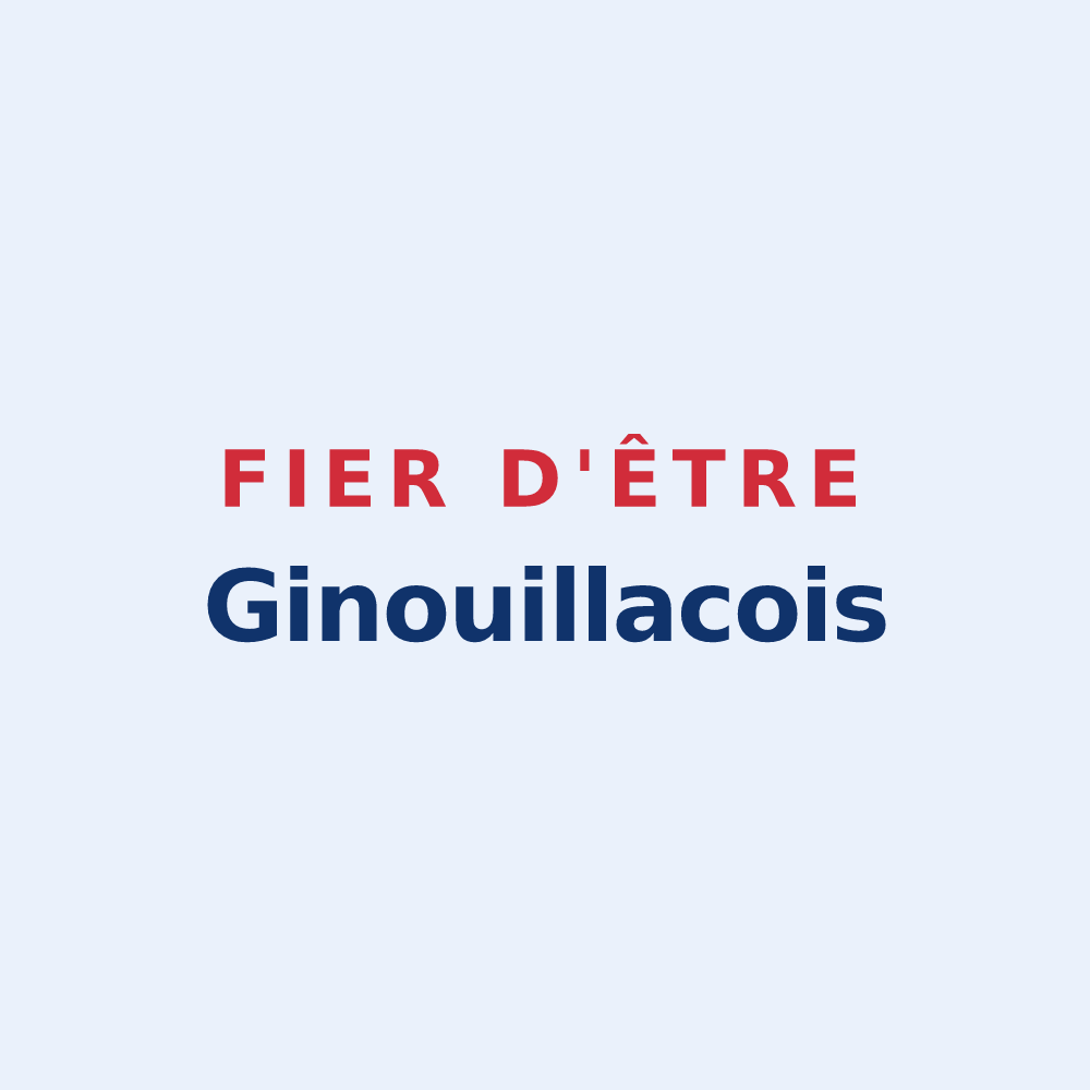 Sticker « Fier d'être Ginouillacois » — design pour Ginouillac