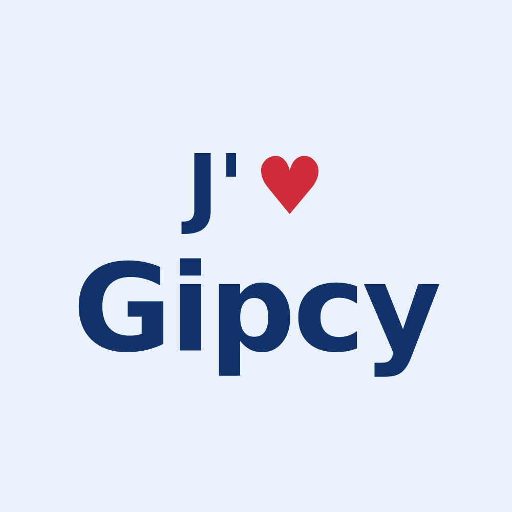 Sticker personnalisé Gipcy — design J'aime Gipcy