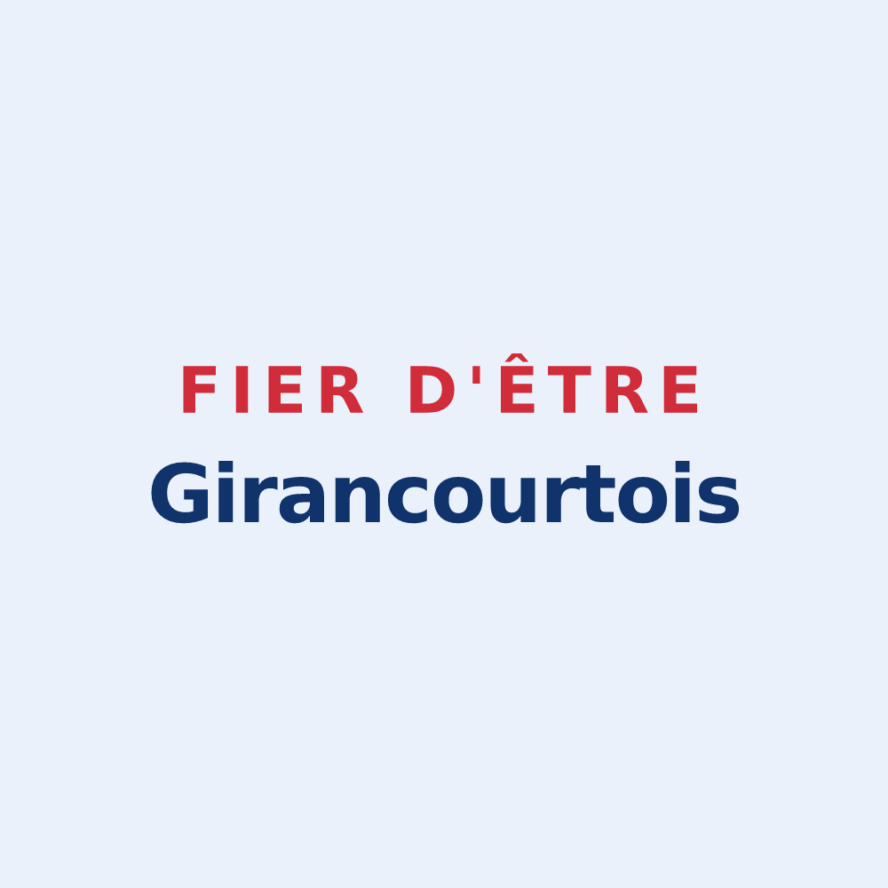 Sticker « Fier d'être Girancourtois » — design pour Girancourt