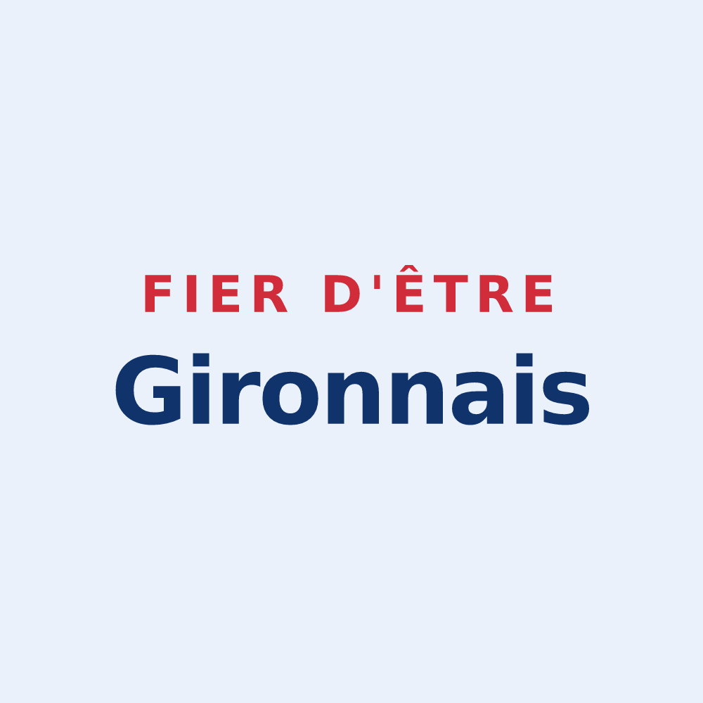 Sticker « Fier d'être Gironnais » — design pour Giron