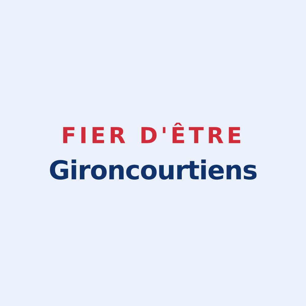 Sticker « Fier d'être Gironcourtiens » — design pour Gironcourt-sur-Vraine