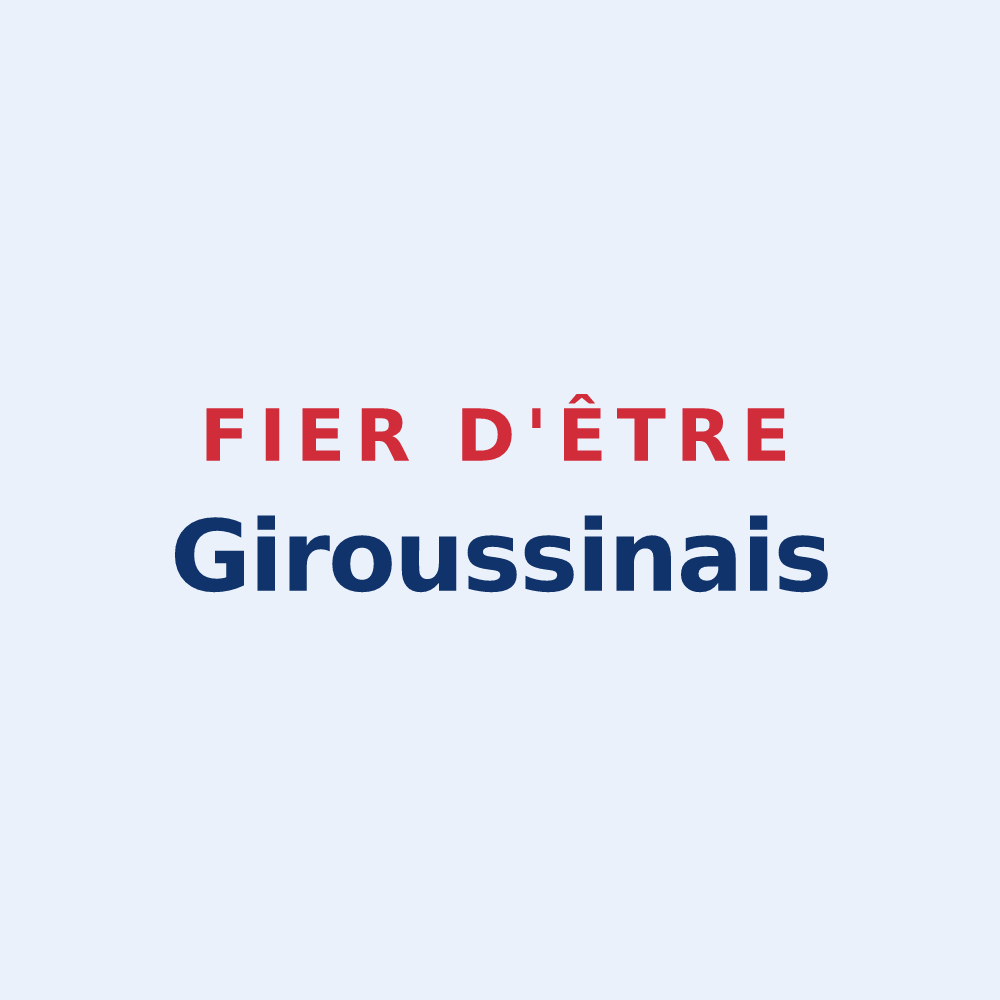 Sticker « Fier d'être Giroussinais » — design pour Giroussens