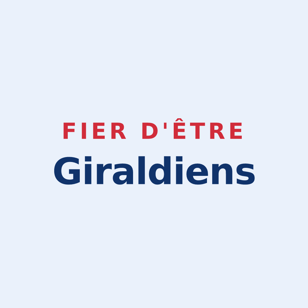 Sticker « Fier d'être Giraldiens » — design pour Giroux
