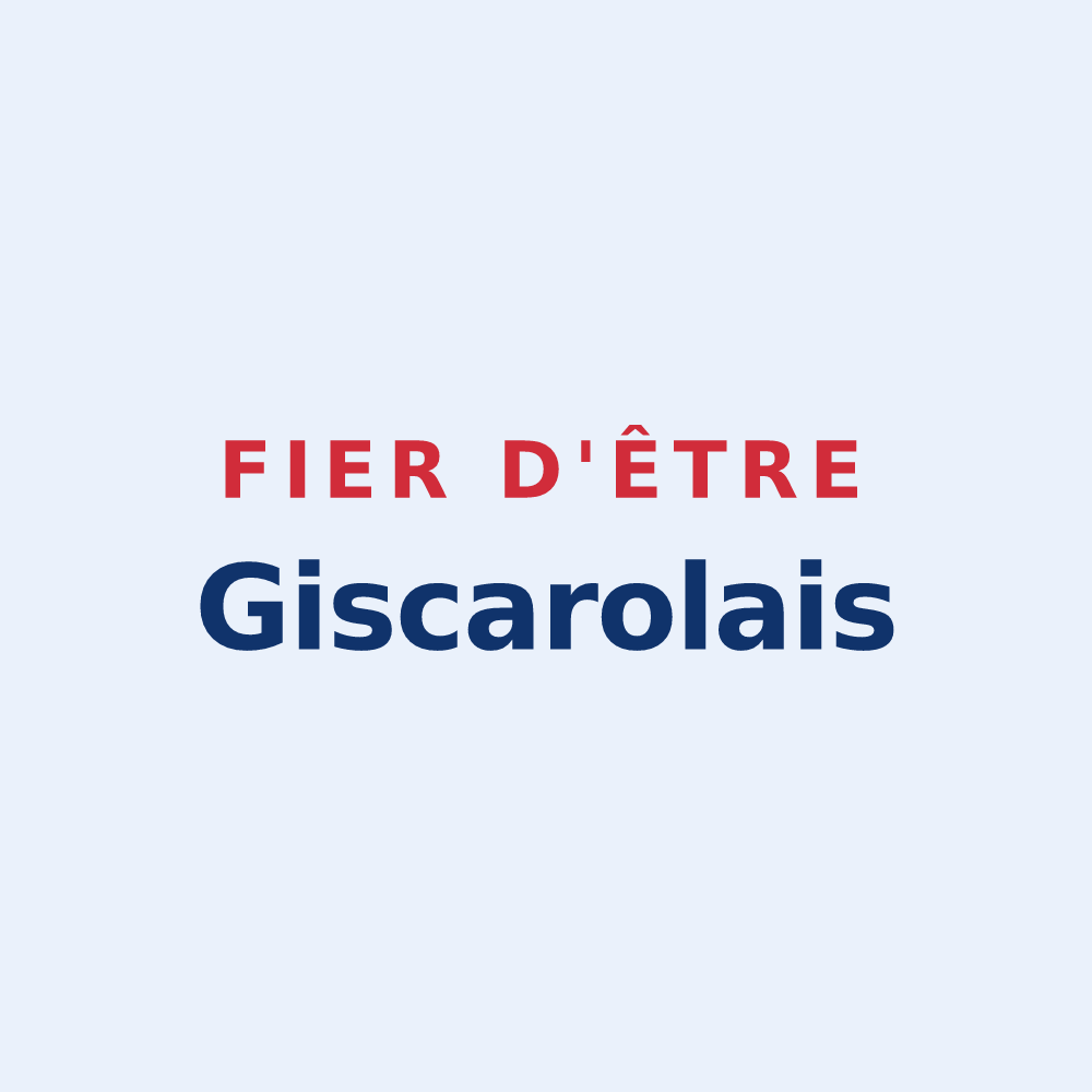 Sticker « Fier d'être Giscarolais » — design pour Giscaro