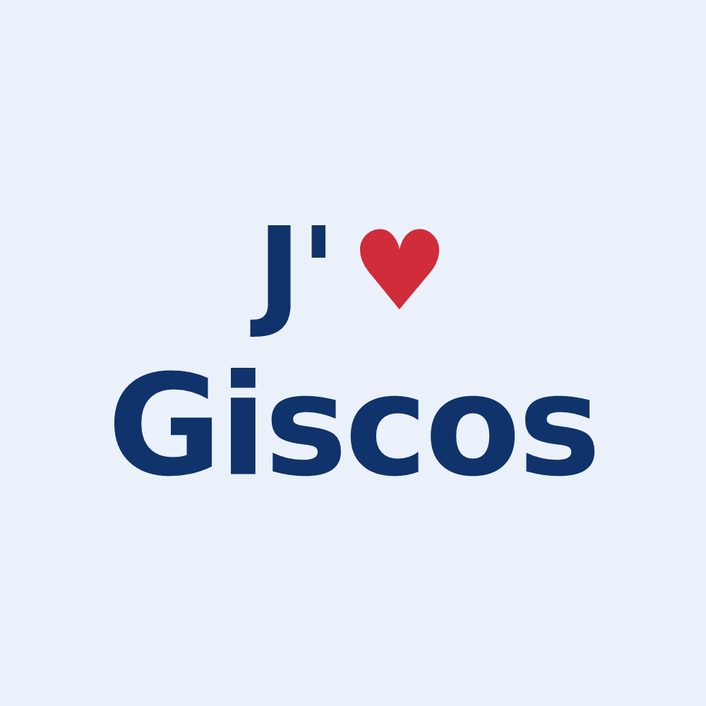 Sticker personnalisé Giscos — design J'aime Giscos