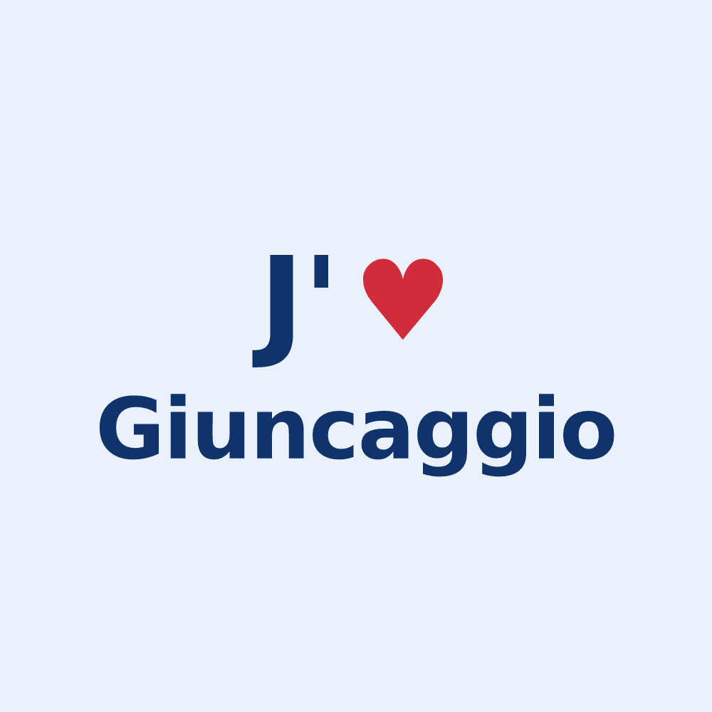 Sticker personnalisé Giuncaggio — design J'aime Giuncaggio