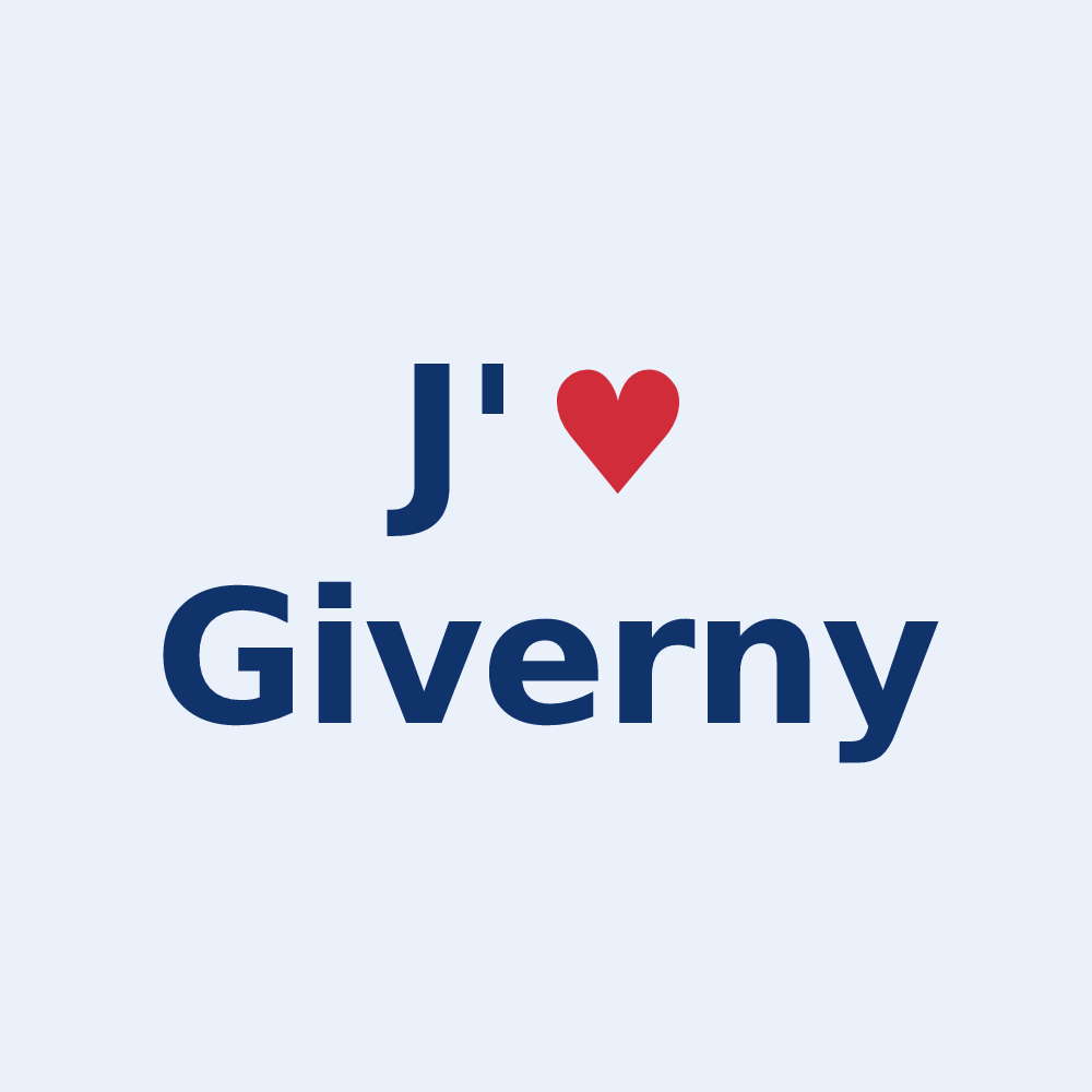 Sticker personnalisé Giverny — design J'aime Giverny