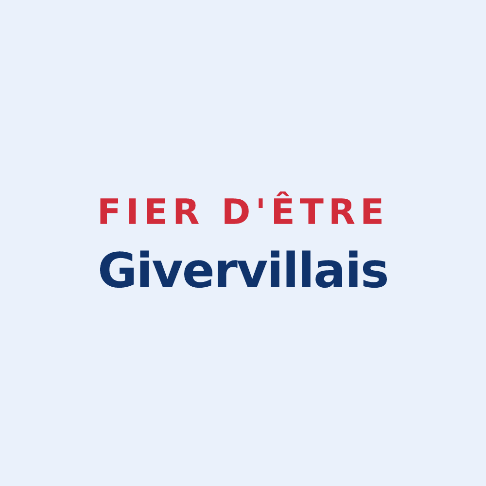 Sticker « Fier d'être Givervillais » — design pour Giverville