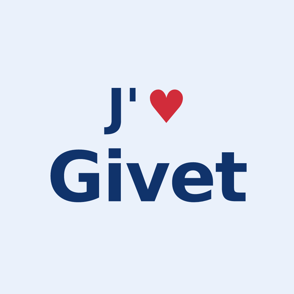 Sticker personnalisé Givet — design J'aime Givet