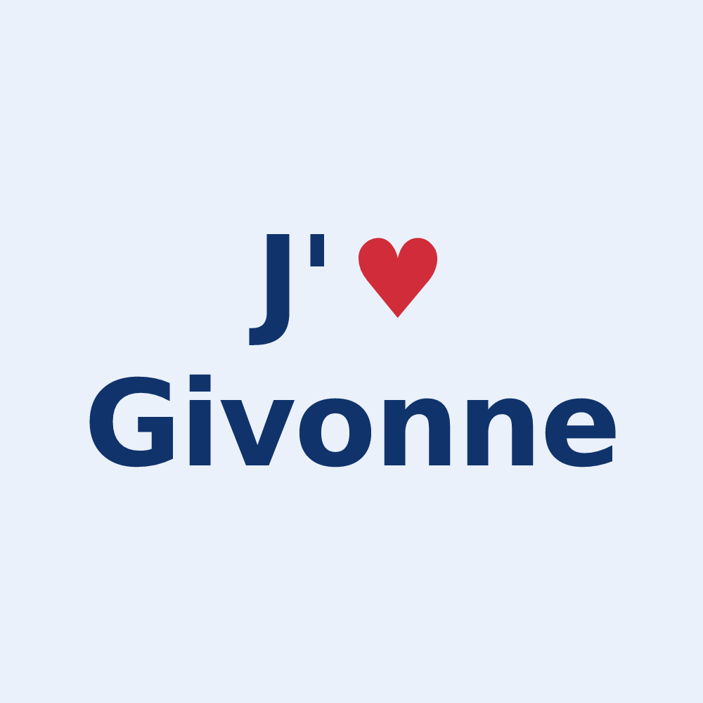 Sticker personnalisé Givonne — design J'aime Givonne