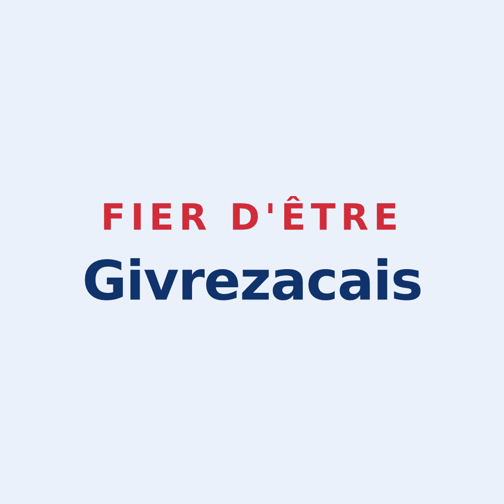 Sticker « Fier d'être Givrezacais » — design pour Givrezac