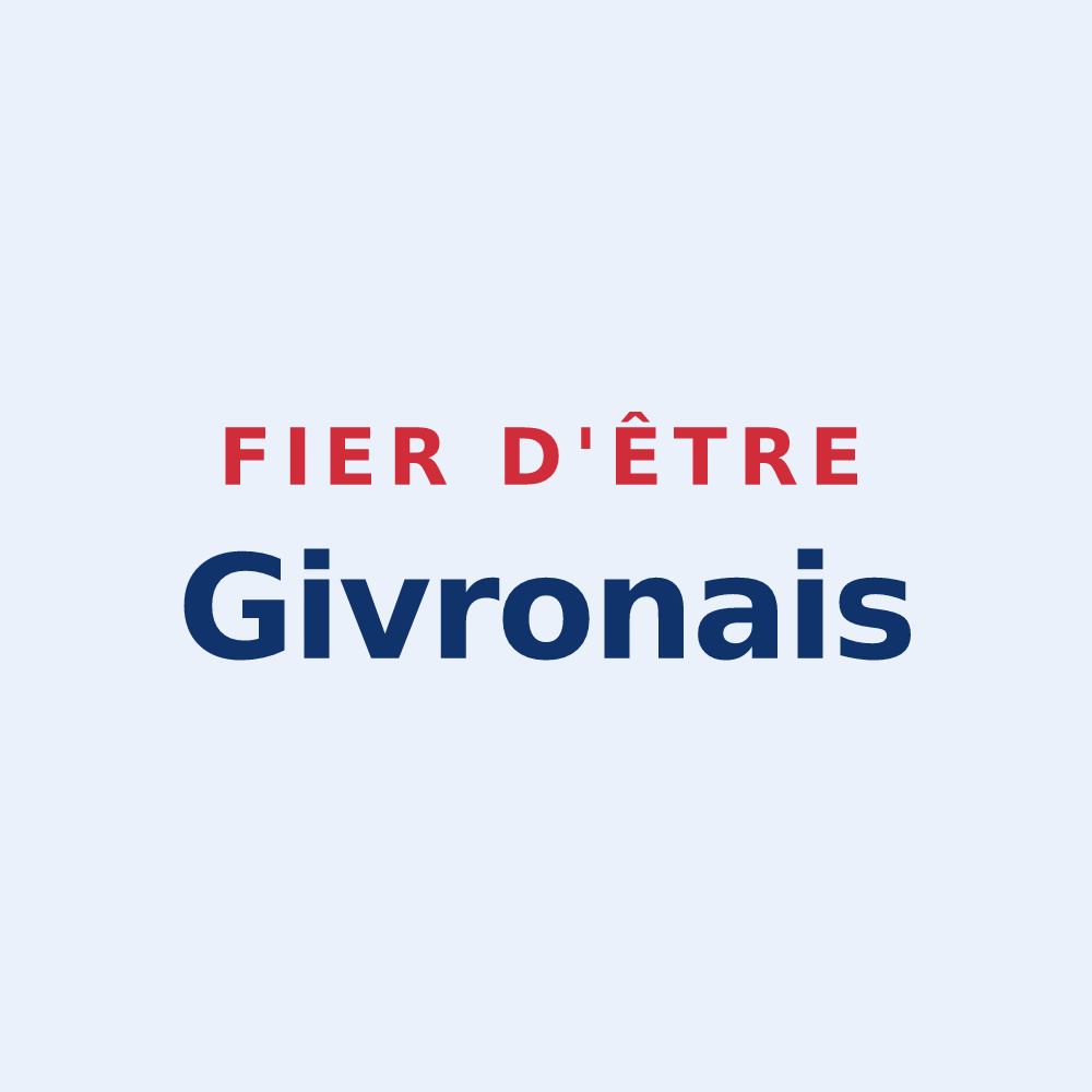 Sticker « Fier d'être Givronais » — design pour Givron