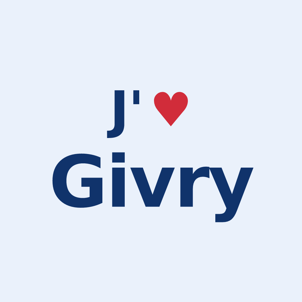 Sticker personnalisé Givry — design J'aime Givry