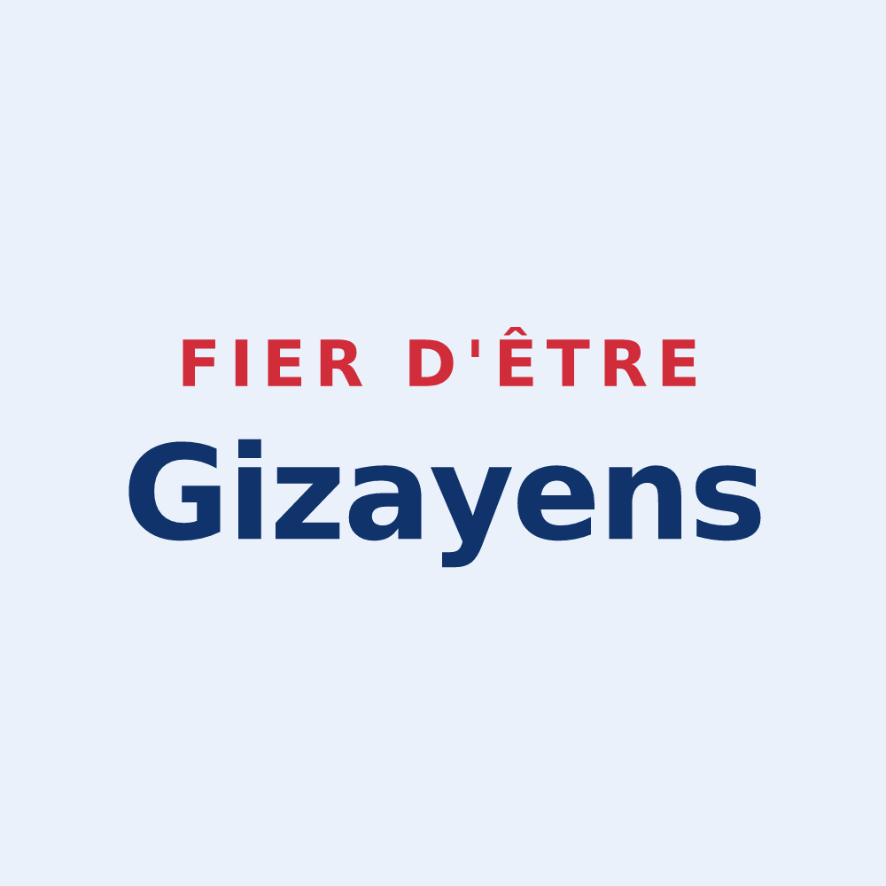 Sticker « Fier d'être Gizayens » — design pour Gizay