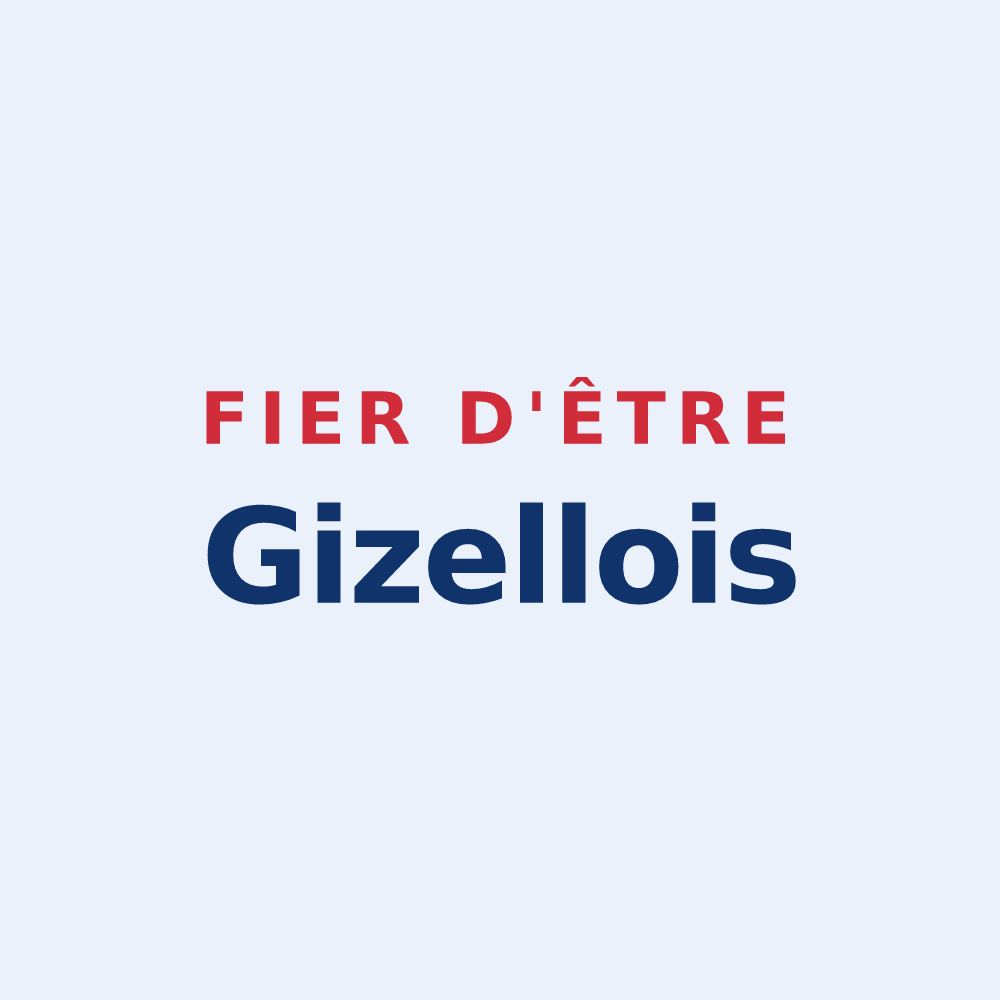 Sticker « Fier d'être Gizellois » — design pour Gizeux