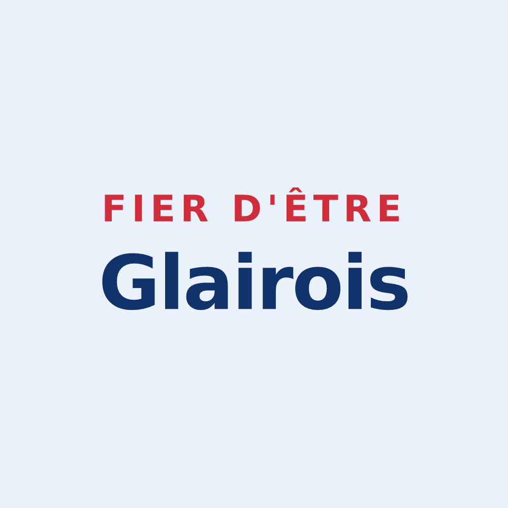 Sticker « Fier d'être Glairois » — design pour Glaire