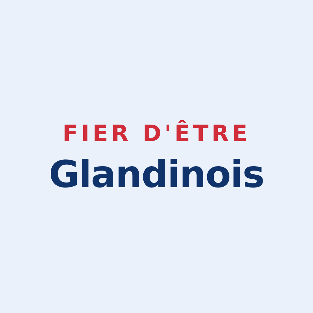 Sticker « Fier d'être Glandinois » — design pour Gland