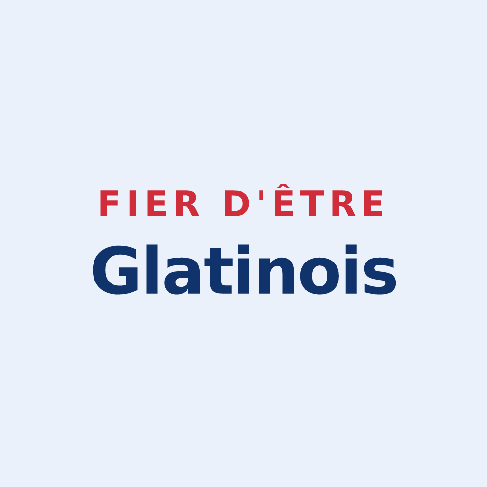 Sticker « Fier d'être Glatinois » — design pour Glatigny