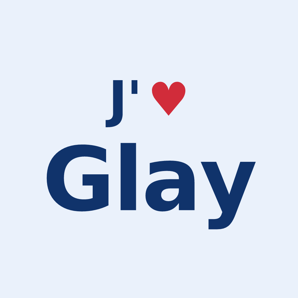 Sticker personnalisé Glay — design J'aime Glay