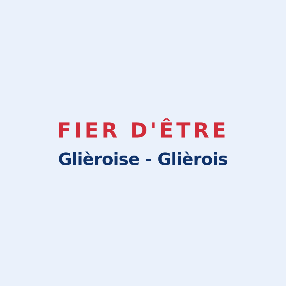Sticker « Fier d'être Glièroise - Glièrois » — design pour Glières-Val-de-Borne
