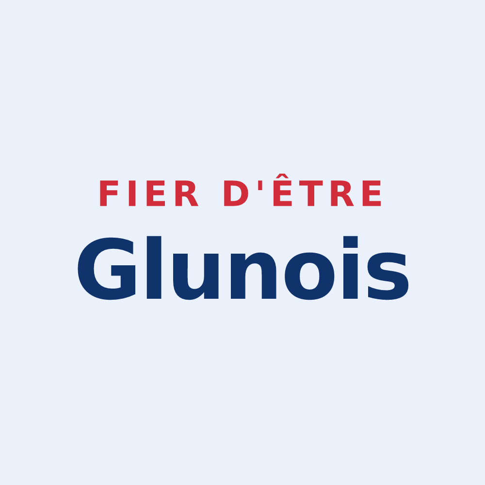 Sticker « Fier d'être Glunois » — design pour Glun