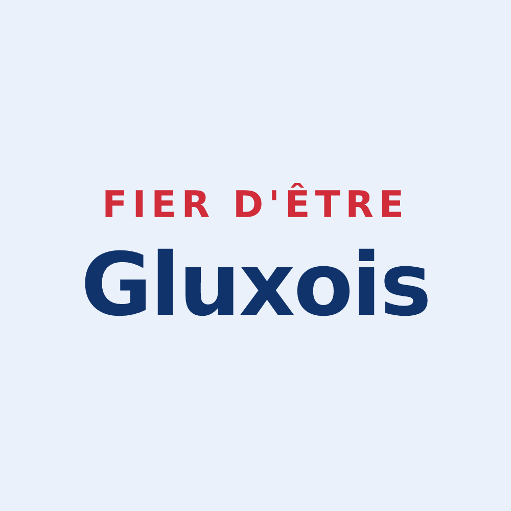 Sticker « Fier d'être Gluxois » — design pour Glux-en-Glenne