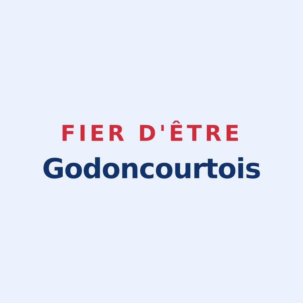 Sticker « Fier d'être Godoncourtois » — design pour Godoncourt