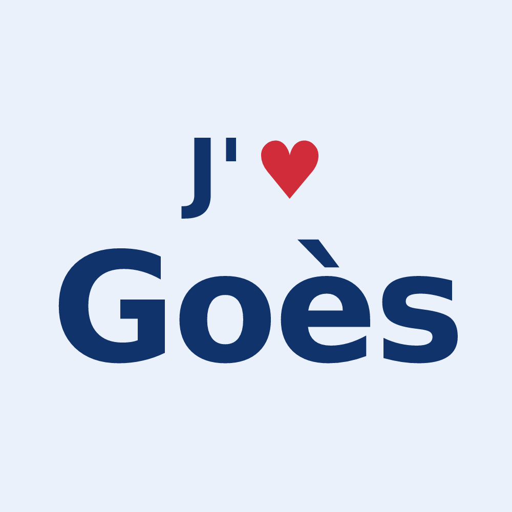 Sticker personnalisé Goès — design J'aime Goès