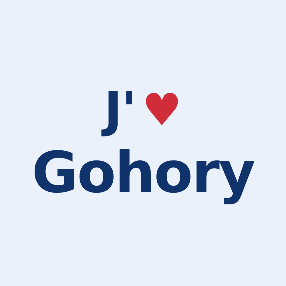 Sticker personnalisé Gohory — design « J'aime Gohory » imprimé sur le sticker