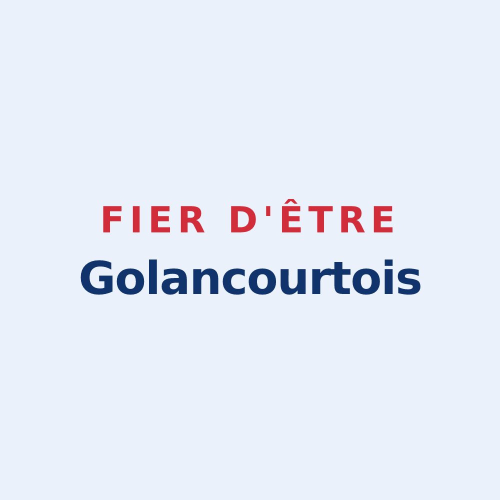 Sticker « Fier d'être Golancourtois » — design pour Golancourt