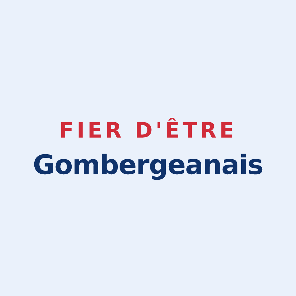 Sticker « Fier d'être Gombergeanais » — design pour Gombergean