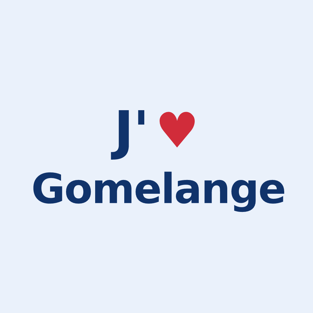Sticker personnalisé Gomelange — design J'aime Gomelange