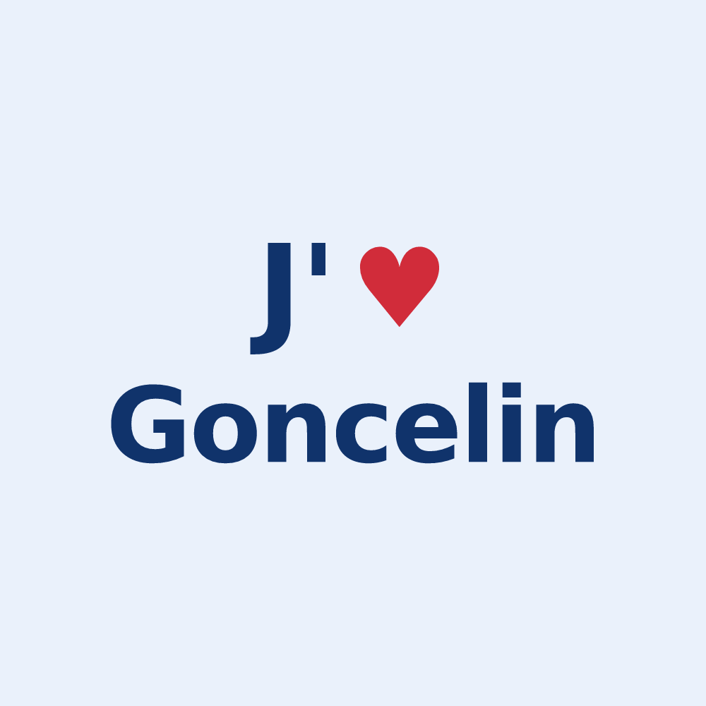 Sticker personnalisé Goncelin — design J'aime Goncelin