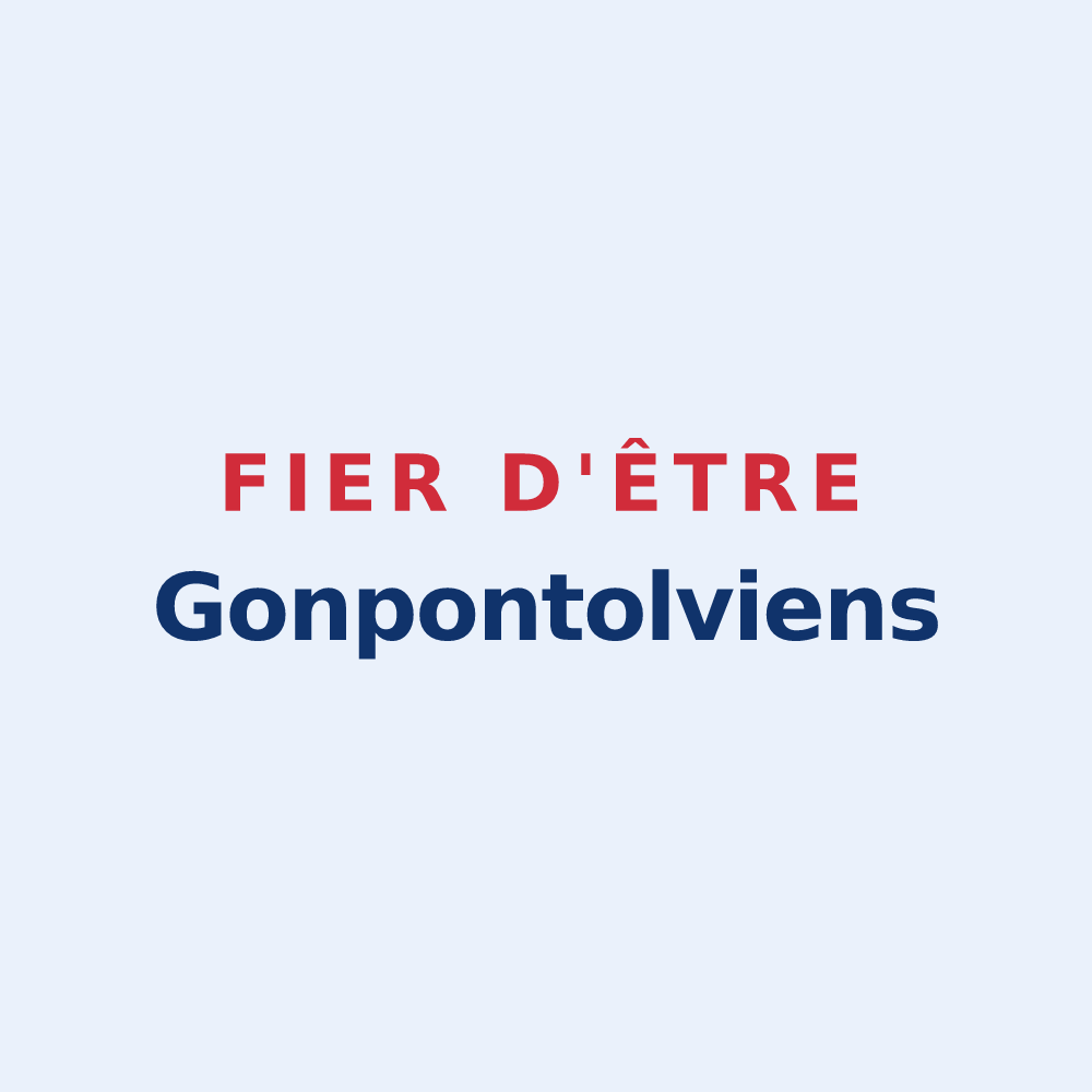 Sticker « Fier d'être Gonpontolviens » — design pour Gond-Pontouvre