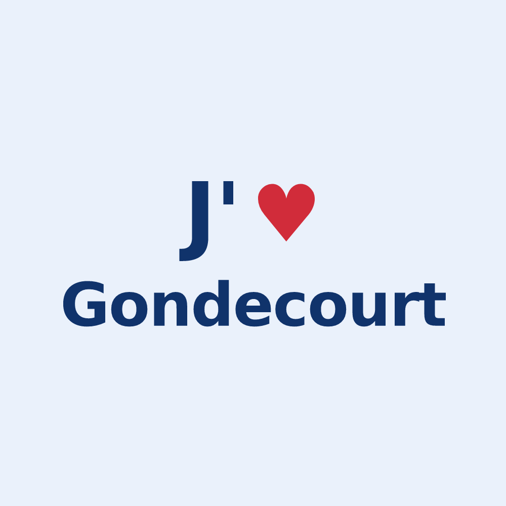 Sticker personnalisé Gondecourt — design J'aime Gondecourt