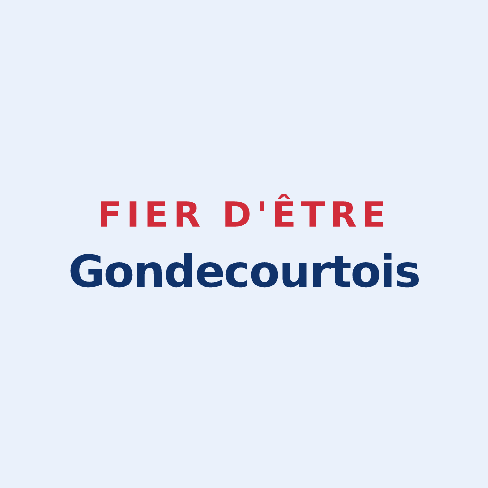 Sticker « Fier d'être Gondecourtois » — design pour Gondecourt