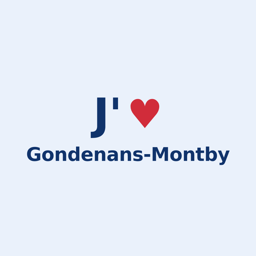 Sticker personnalisé Gondenans-Montby — design J'aime Gondenans-Montby