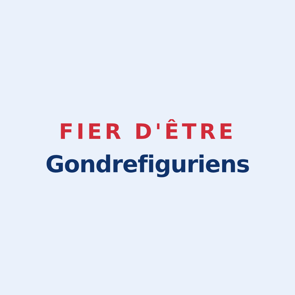 Sticker « Fier d'être Gondrefiguriens » — design pour Gondrecourt-le-Château