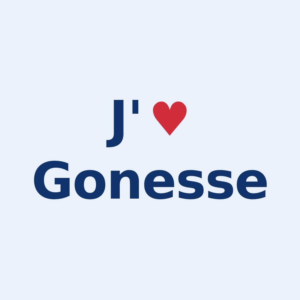 Sticker personnalisé Gonesse — design J'aime Gonesse