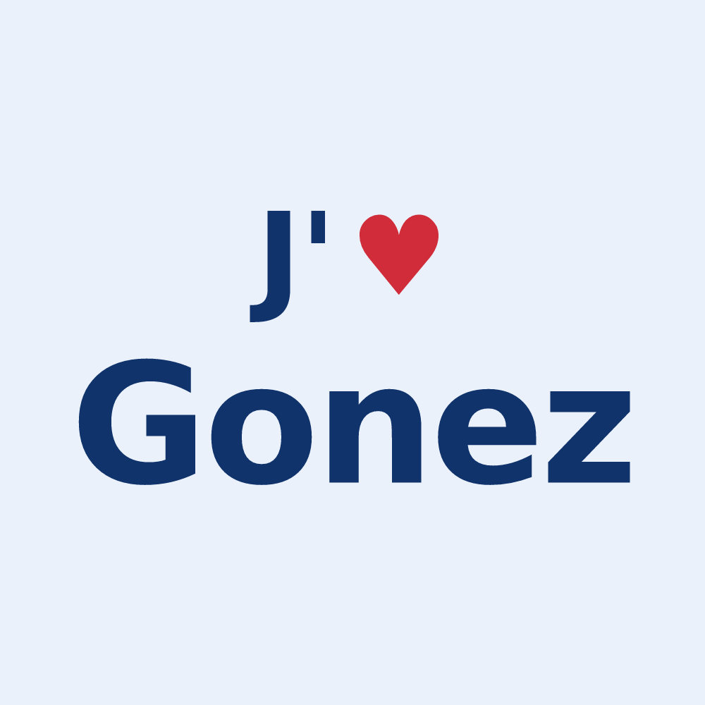 Sticker personnalisé Gonez — design J'aime Gonez