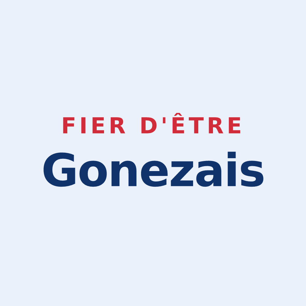 Sticker « Fier d'être Gonezais » — design pour Gonez